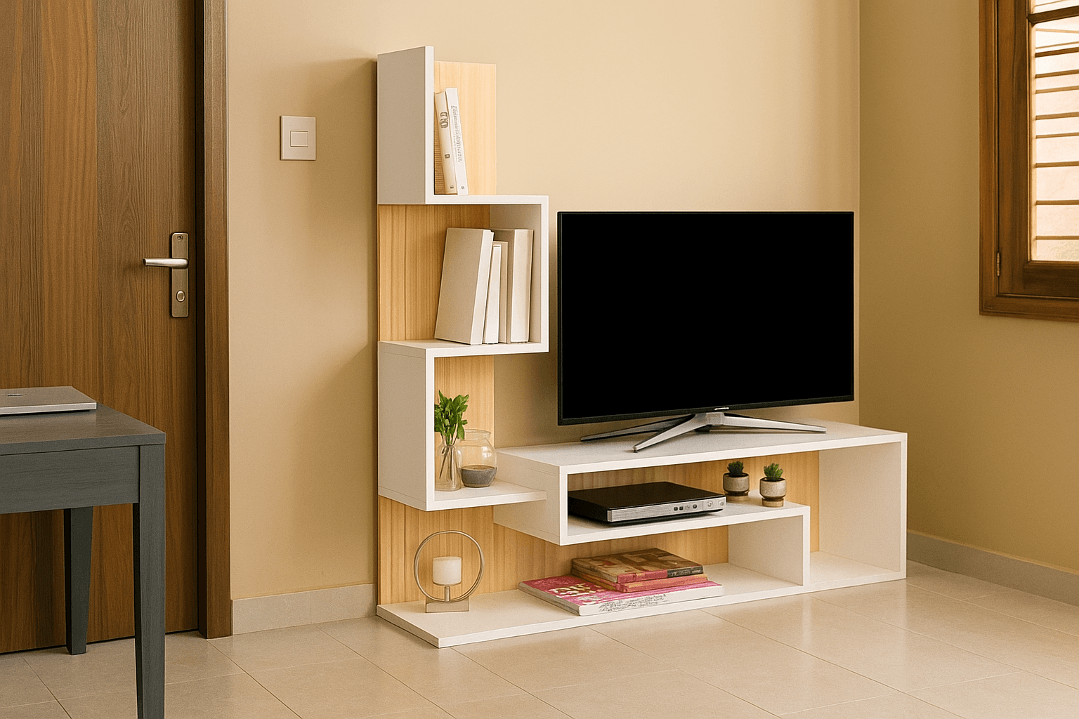 Meuble TV Modern - Mobilier artisanal Ebène Madagascar