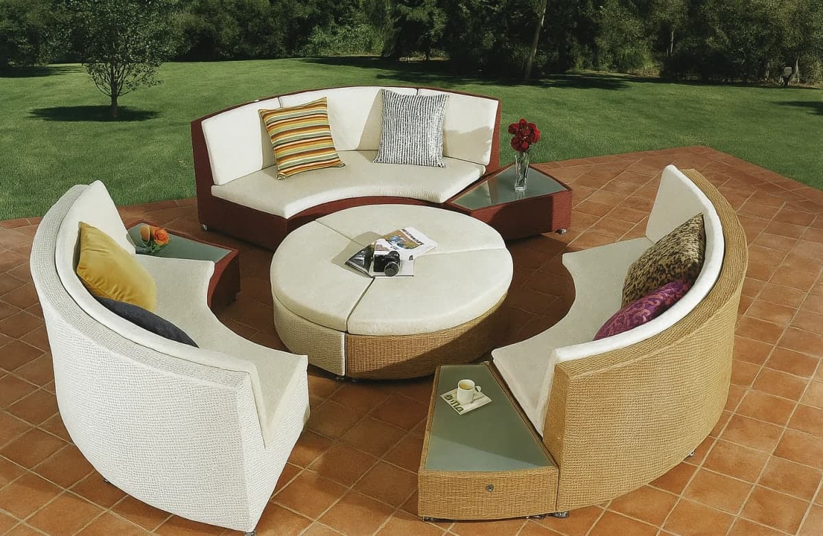 Sofa de jardin - Mobilier artisanal Ebène Madagascar