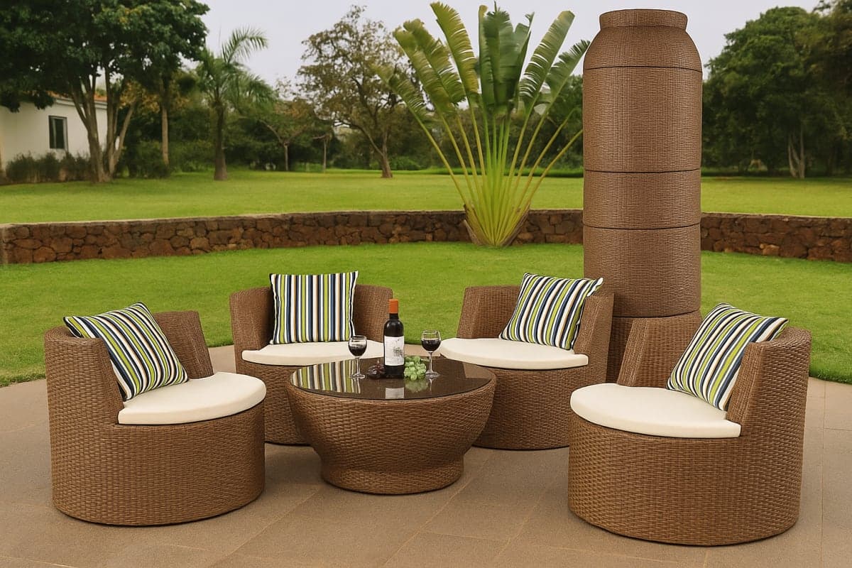 Sofa de jardin - Mobilier artisanal Ebène Madagascar