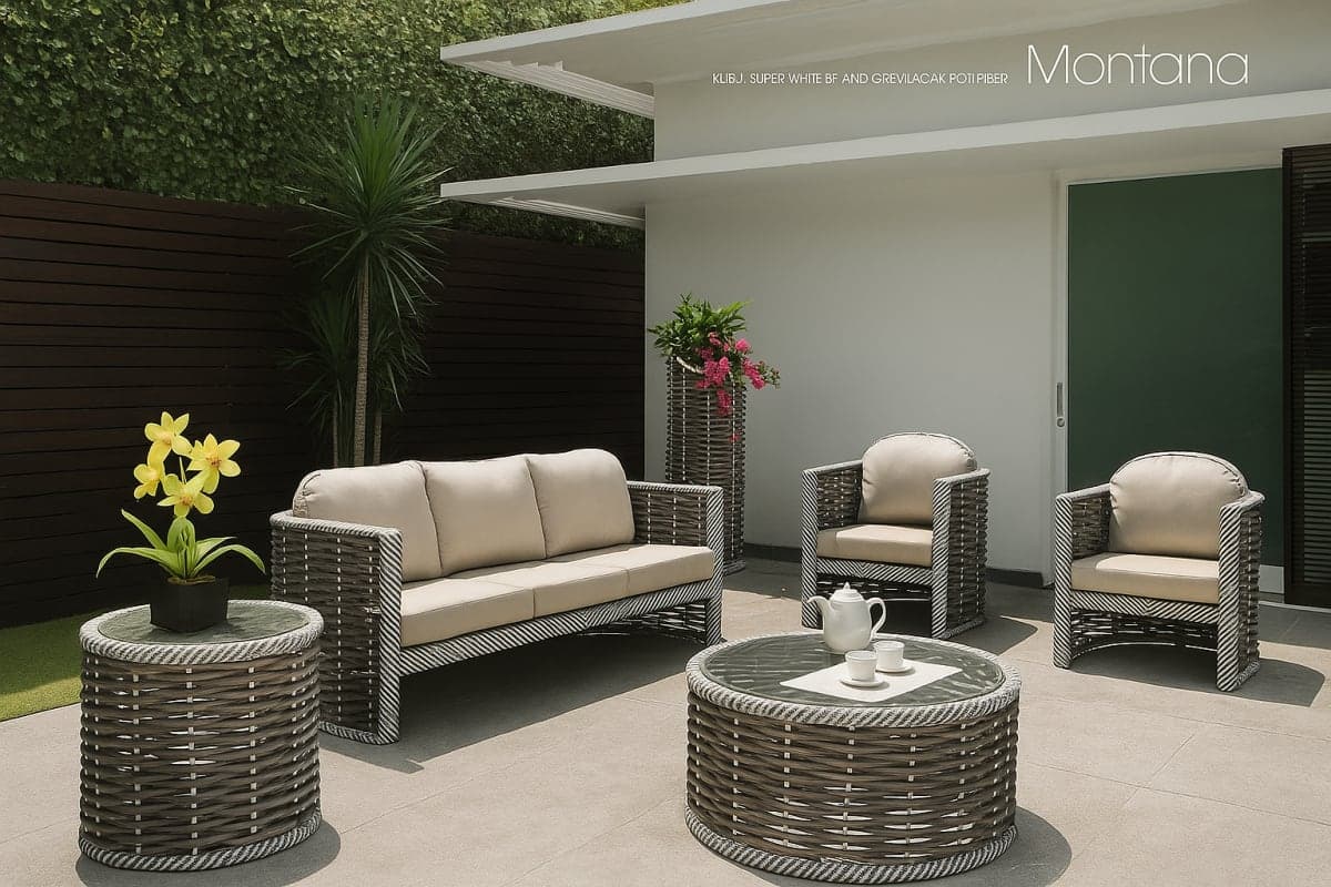 Sofa de jardin - Mobilier artisanal Ebène Madagascar