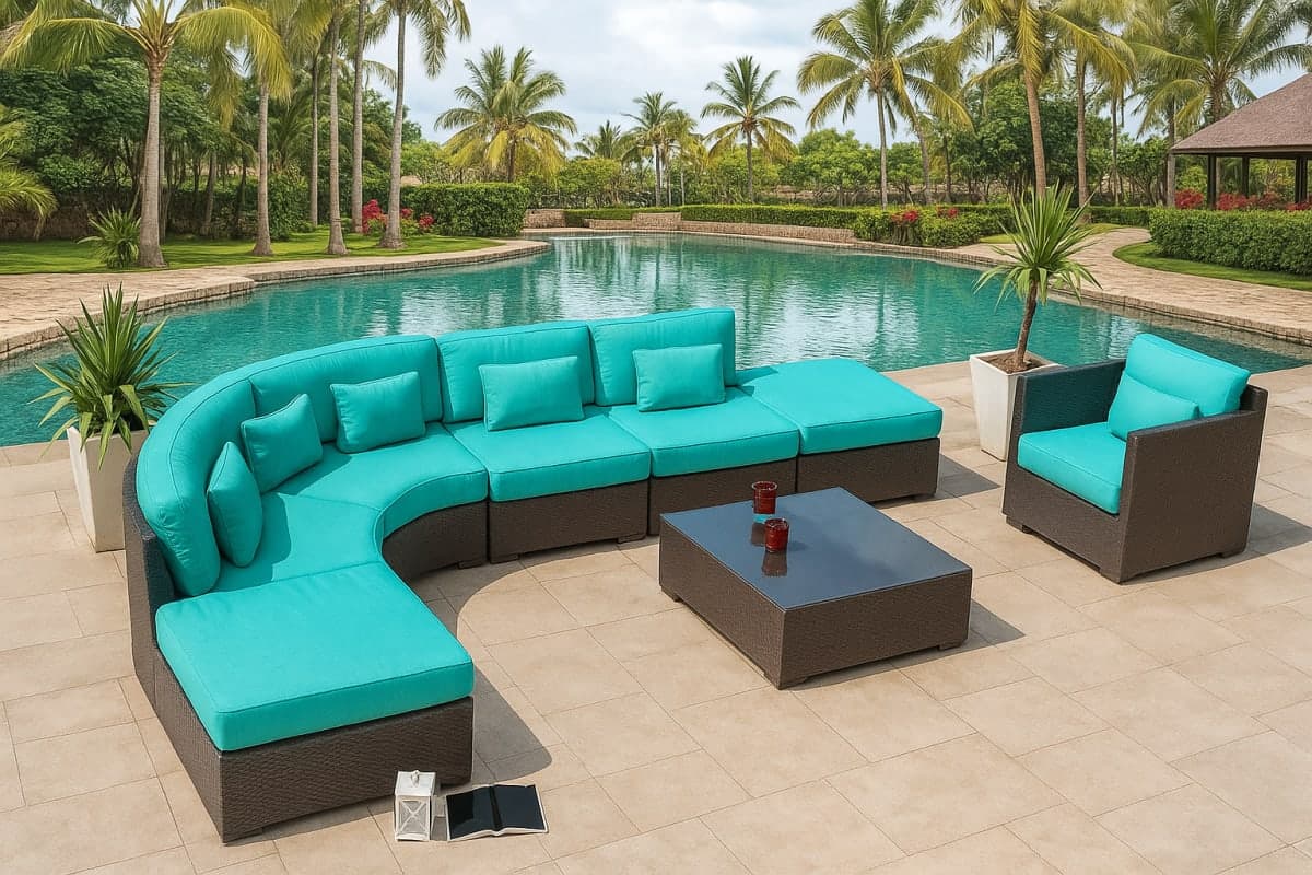 Sofa de jardin - Mobilier artisanal Ebène Madagascar