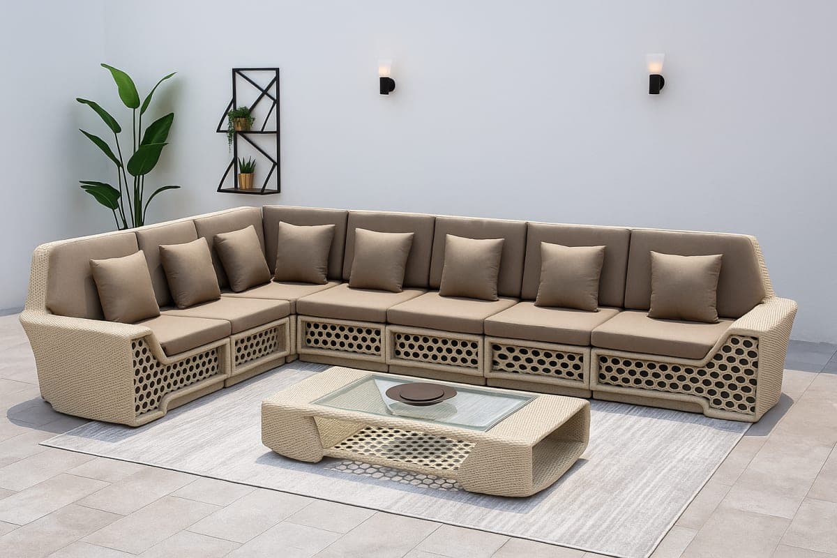 Sofa de jardin - Mobilier artisanal Ebène Madagascar
