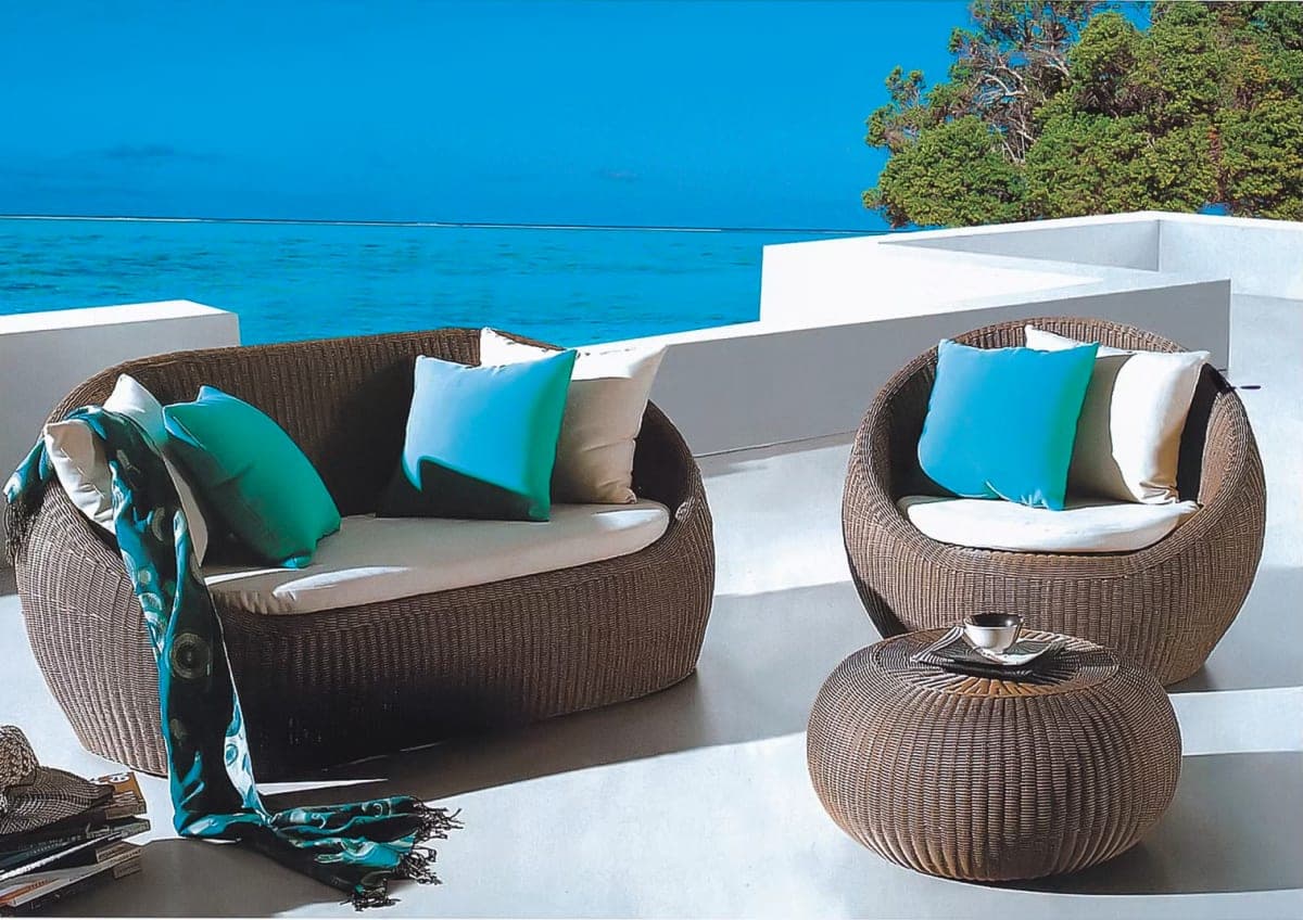 Sofa de jardin - Mobilier artisanal Ebène Madagascar