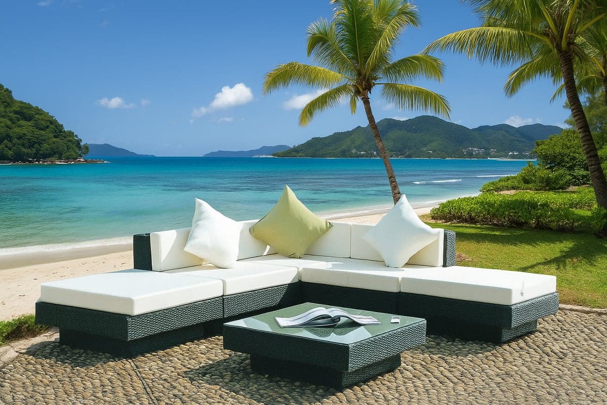 Sofa de jardin - Mobilier artisanal Ebène Madagascar