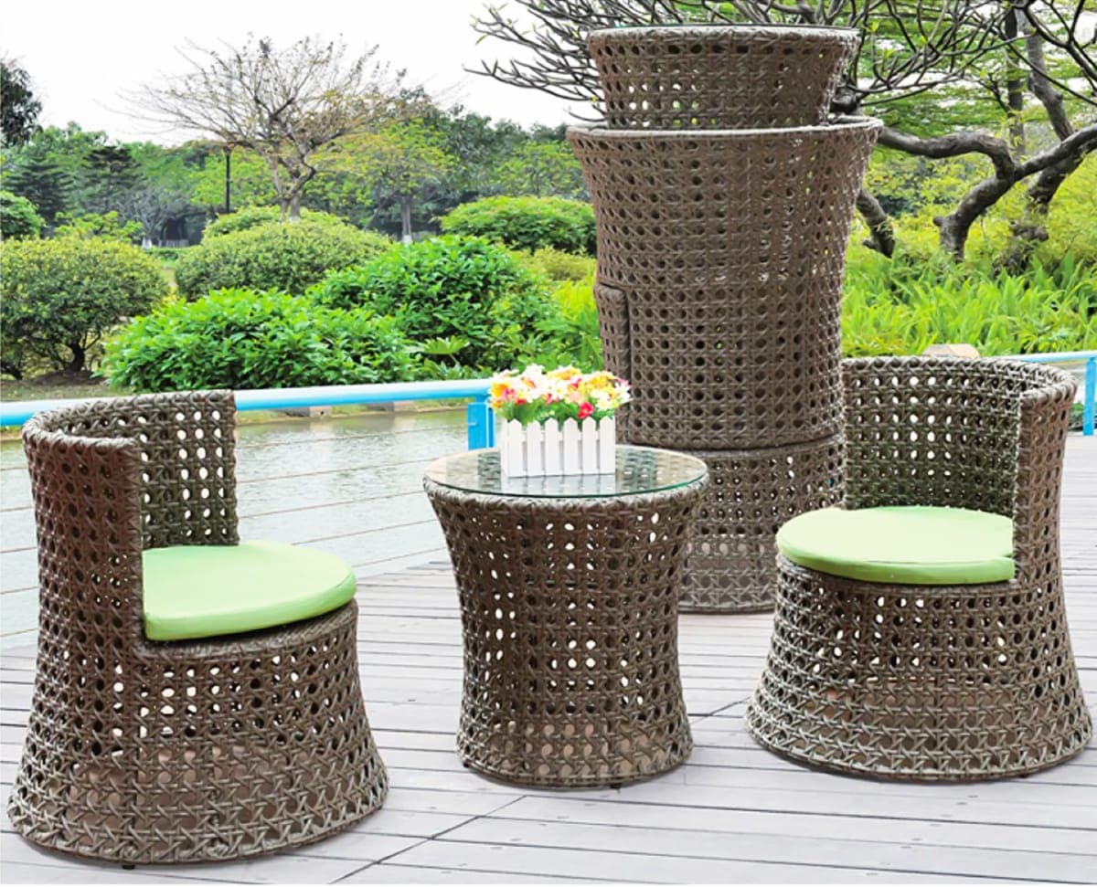 Salon de jardin - Mobilier artisanal Ebène Madagascar