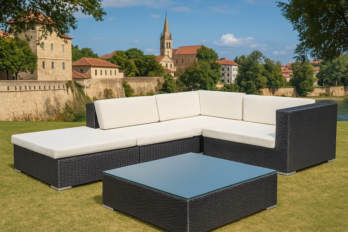 Sofa de jardin - Mobilier artisanal Ebène Madagascar