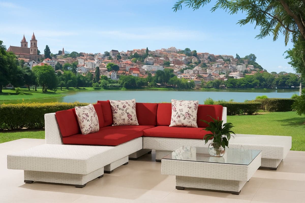 Sofa de jardin - Mobilier artisanal Ebène Madagascar