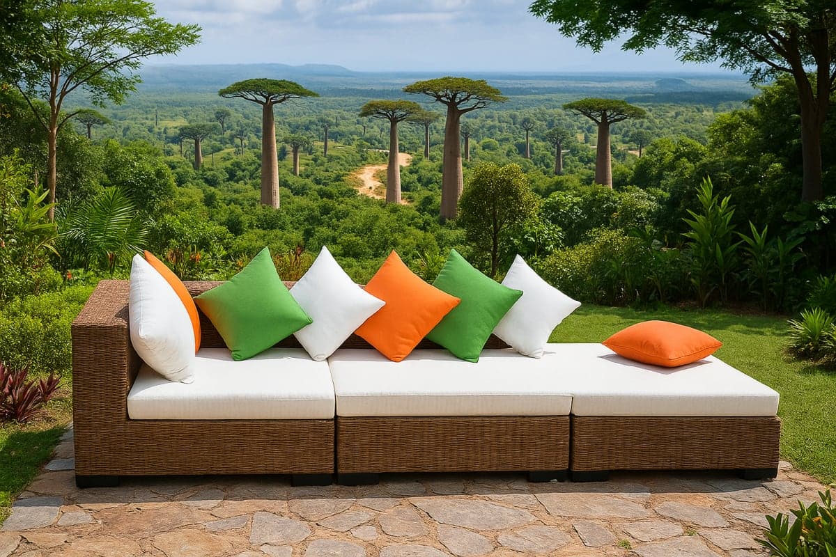 Salon de jardin - Mobilier artisanal Ebène Madagascar