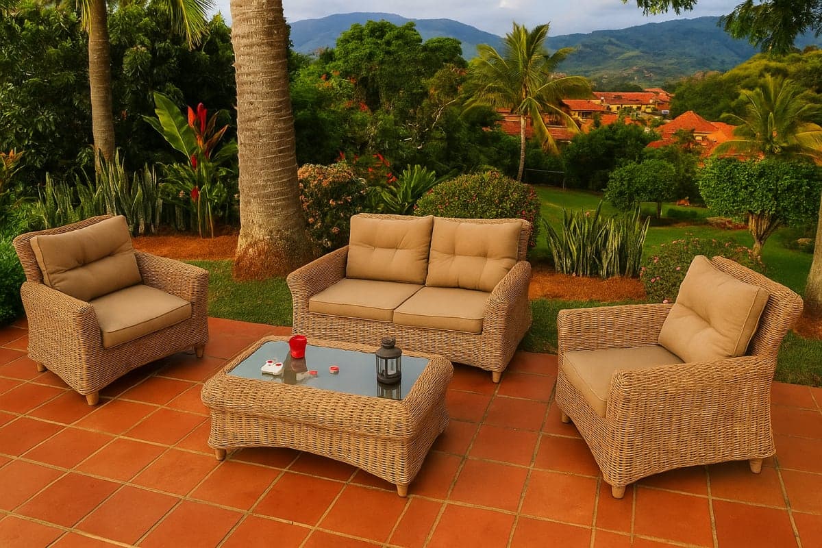 Salon de jardin - Mobilier artisanal Ebène Madagascar