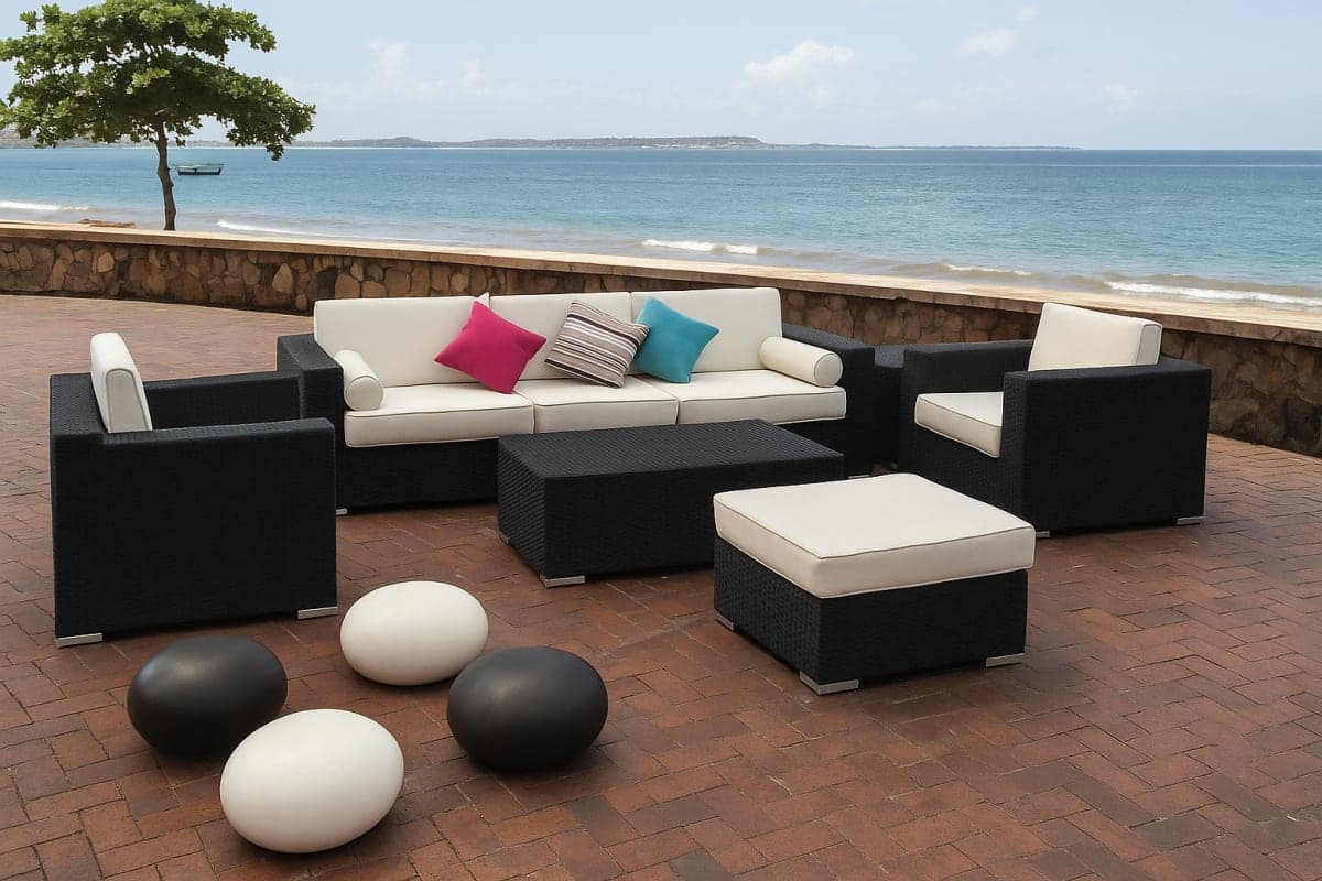 Salon de jardin - Mobilier artisanal Ebène Madagascar
