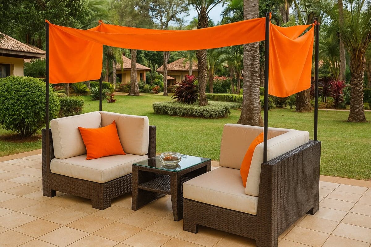 Salon de Jardin "Solaris Lounge" - Mobilier artisanal Ebène Madagascar