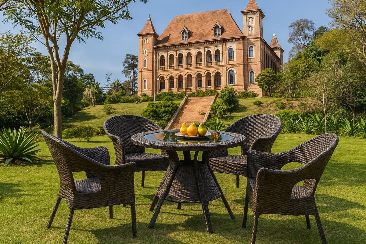 Ensemble de Jardin - Mobilier artisanal Ebène Madagascar
