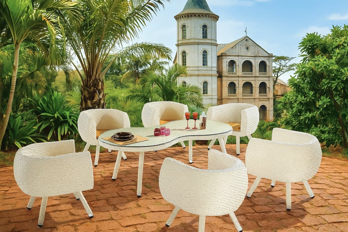 Ensemble Repas d’Extérieur - Mobilier artisanal Ebène Madagascar