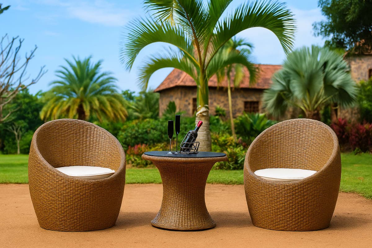 Ensemble Détente - Mobilier artisanal Ebène Madagascar