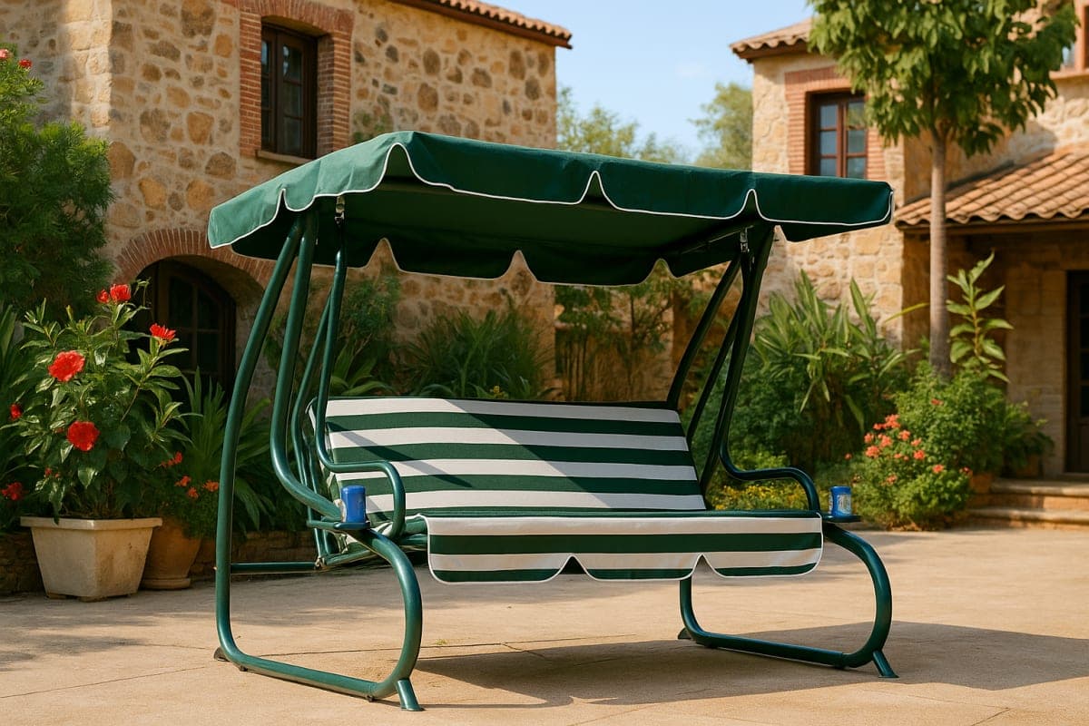 Balancelle de jardin - Mobilier artisanal Ebène Madagascar