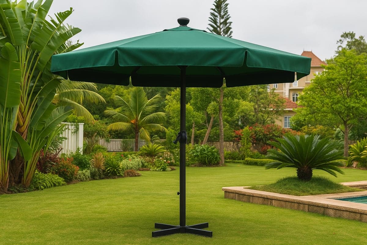 Parasol de Jardin Central - Mobilier artisanal Ebène Madagascar