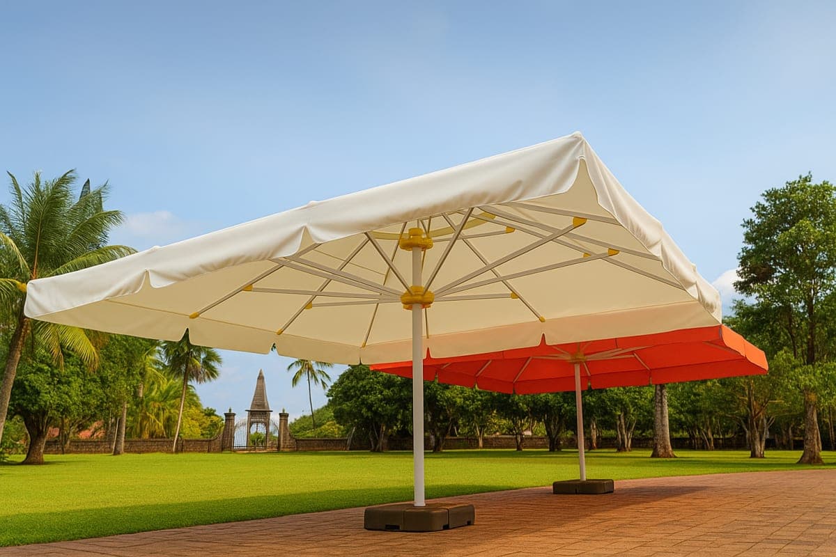 Parasol Géant Professionnel - Mobilier artisanal Ebène Madagascar