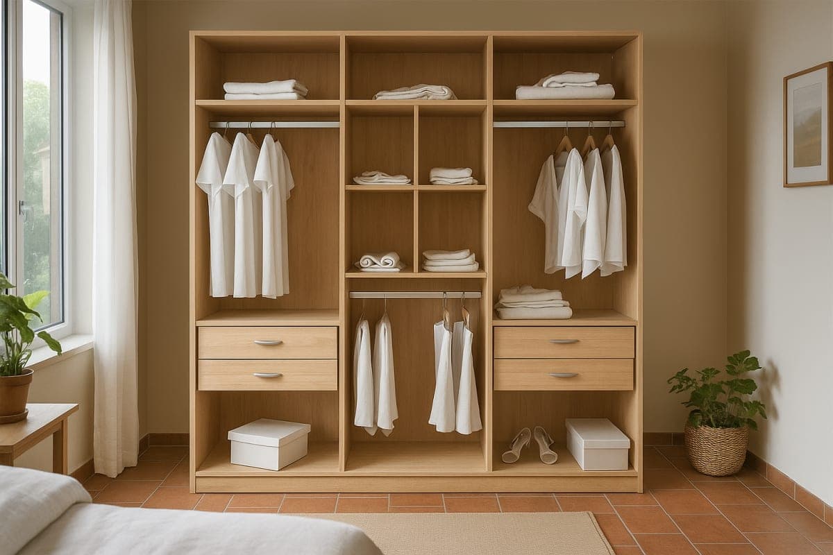 Dressing Modulaire en Mélaminé - Mobilier artisanal Ebène Madagascar