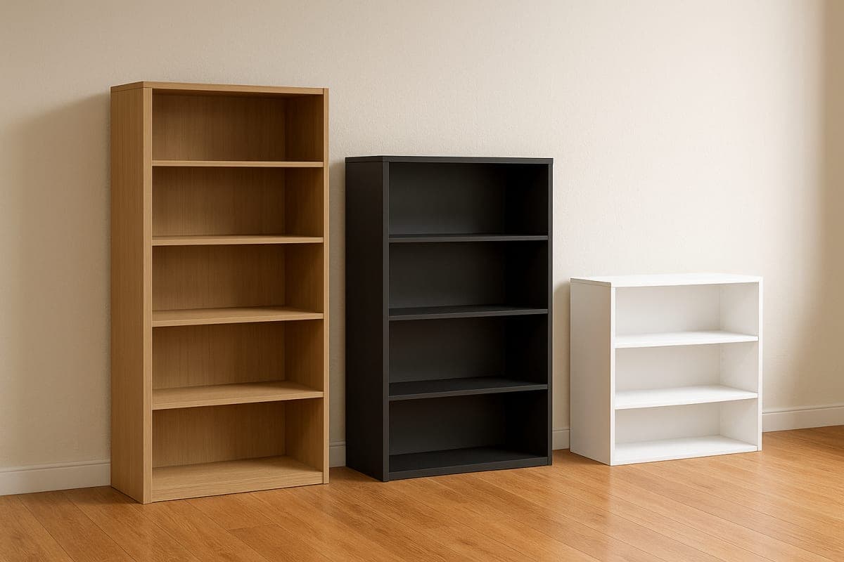 Bibliothèque Modulaire en Mélamine - Mobilier artisanal Ebène Madagascar