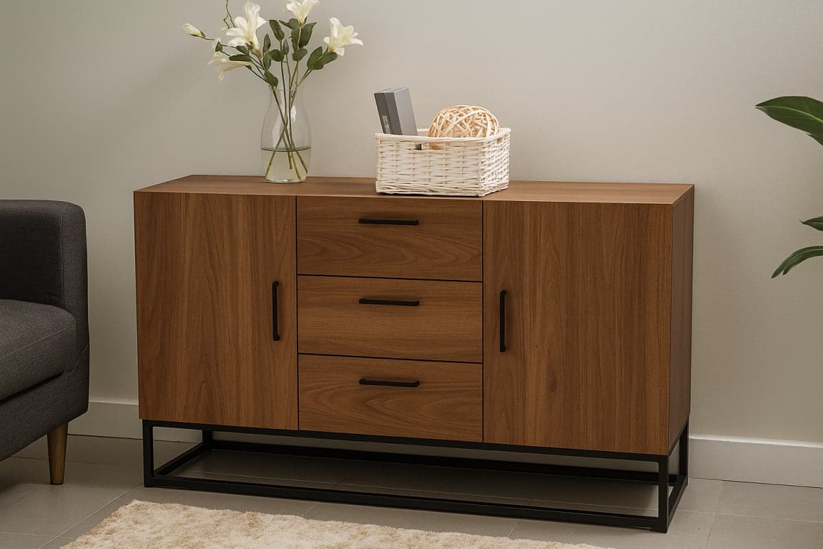 Buffet Bahut en Mélaminé - Mobilier artisanal Ebène Madagascar