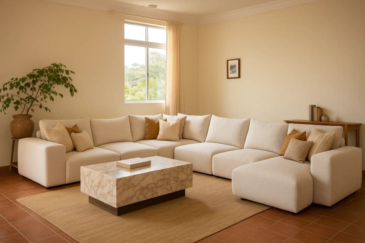 Canapé Modulaire Lounge - Mobilier artisanal Ebène Madagascar