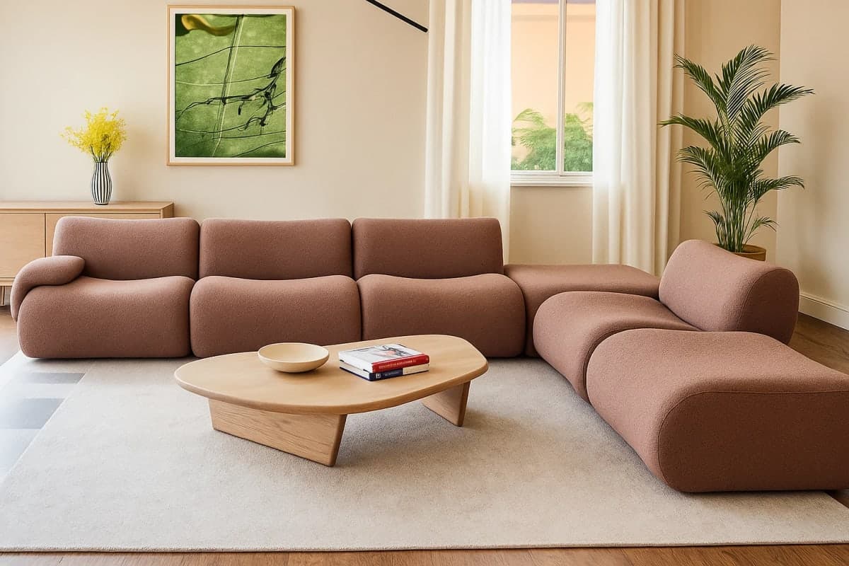 Canapé Modulaire - Mobilier artisanal Ebène Madagascar