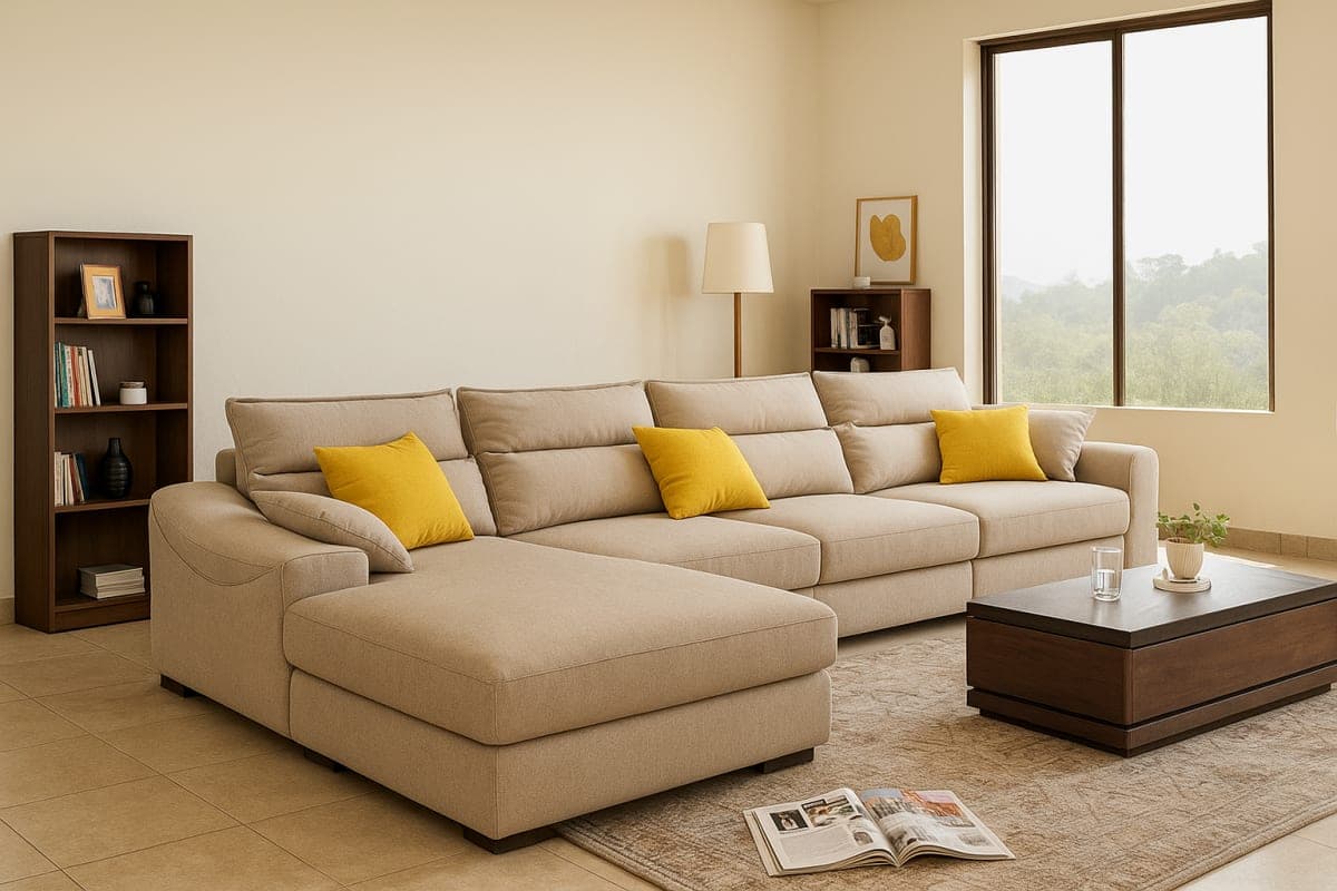 Canapé d'angle modulable - Mobilier artisanal Ebène Madagascar