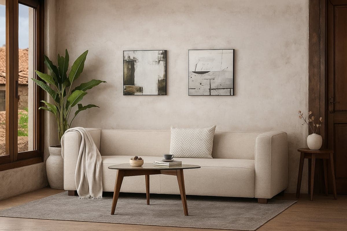 Canapé – L’élégance minimaliste - Mobilier artisanal Ebène Madagascar