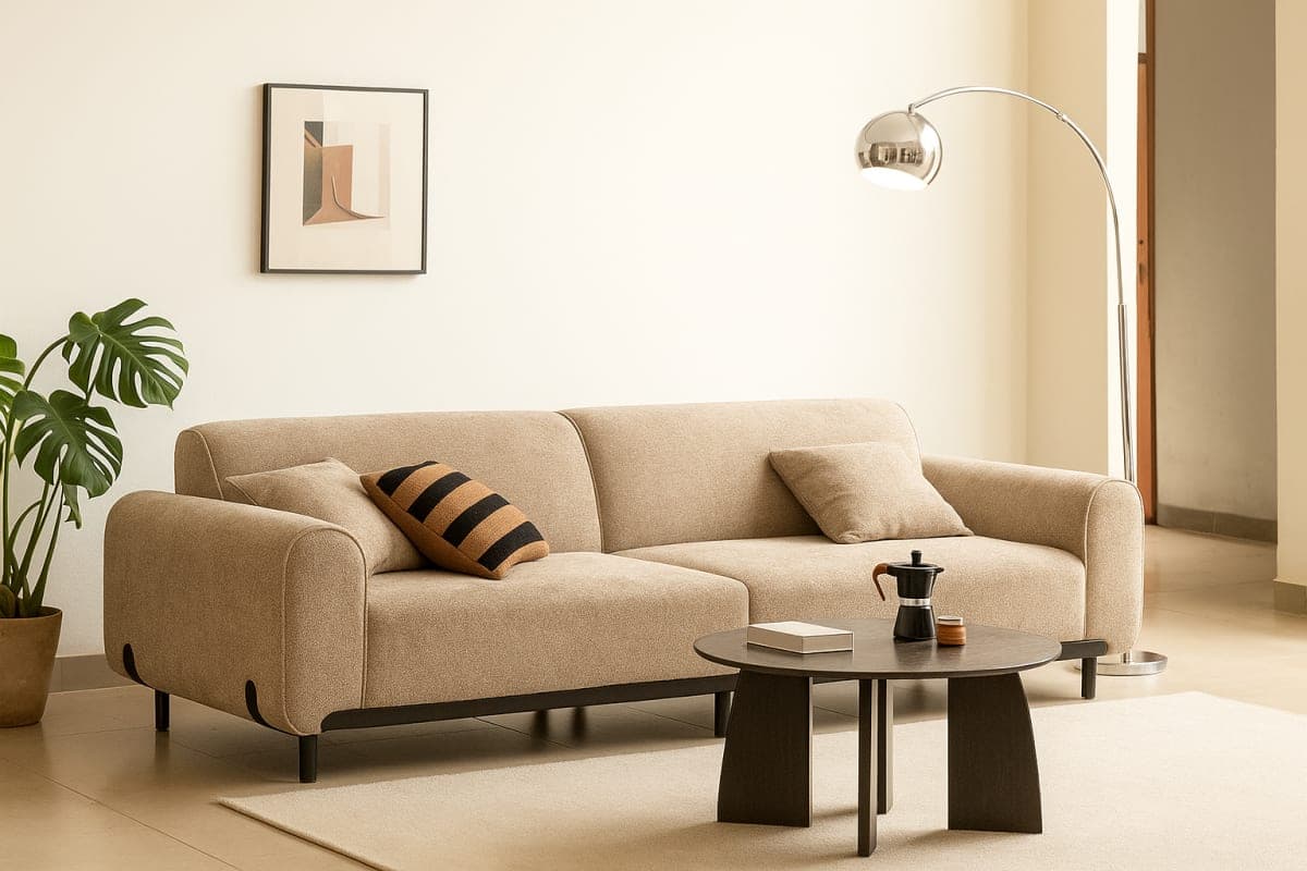 Canapé en Tissu - Mobilier artisanal Ebène Madagascar