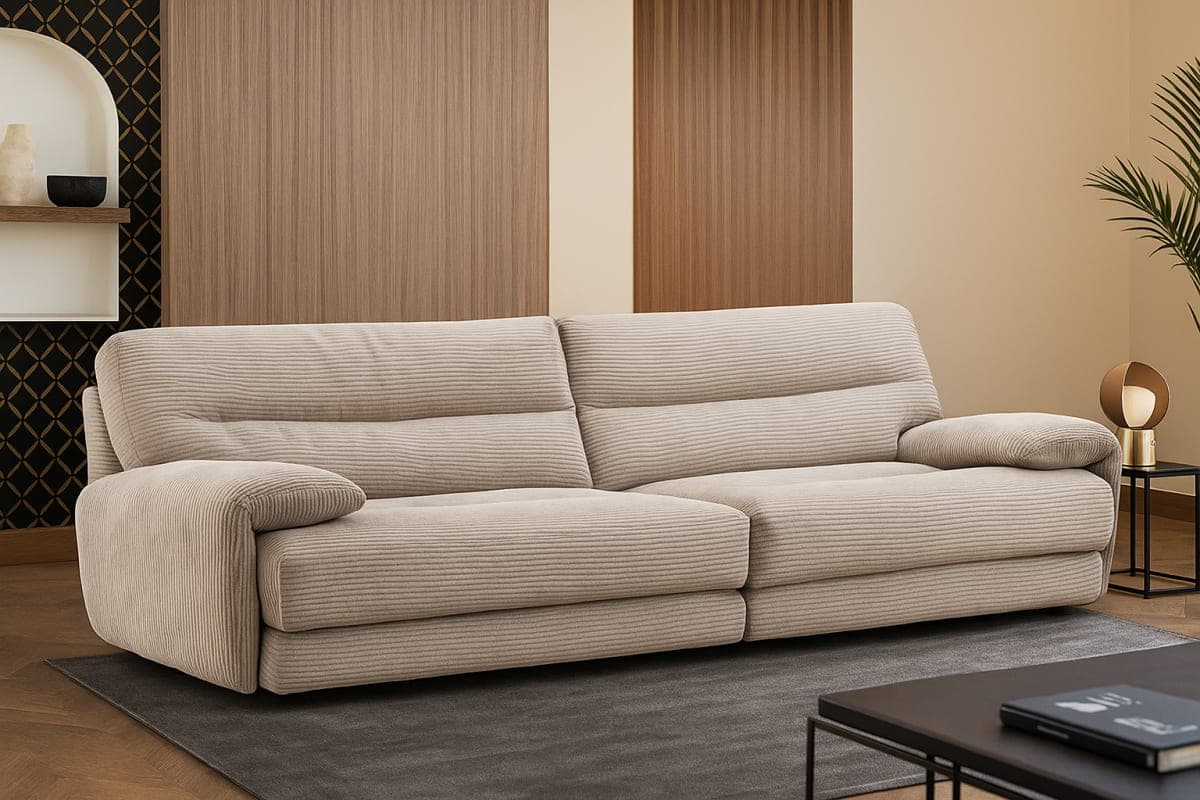 Canapé CINE - Mobilier artisanal Ebène Madagascar