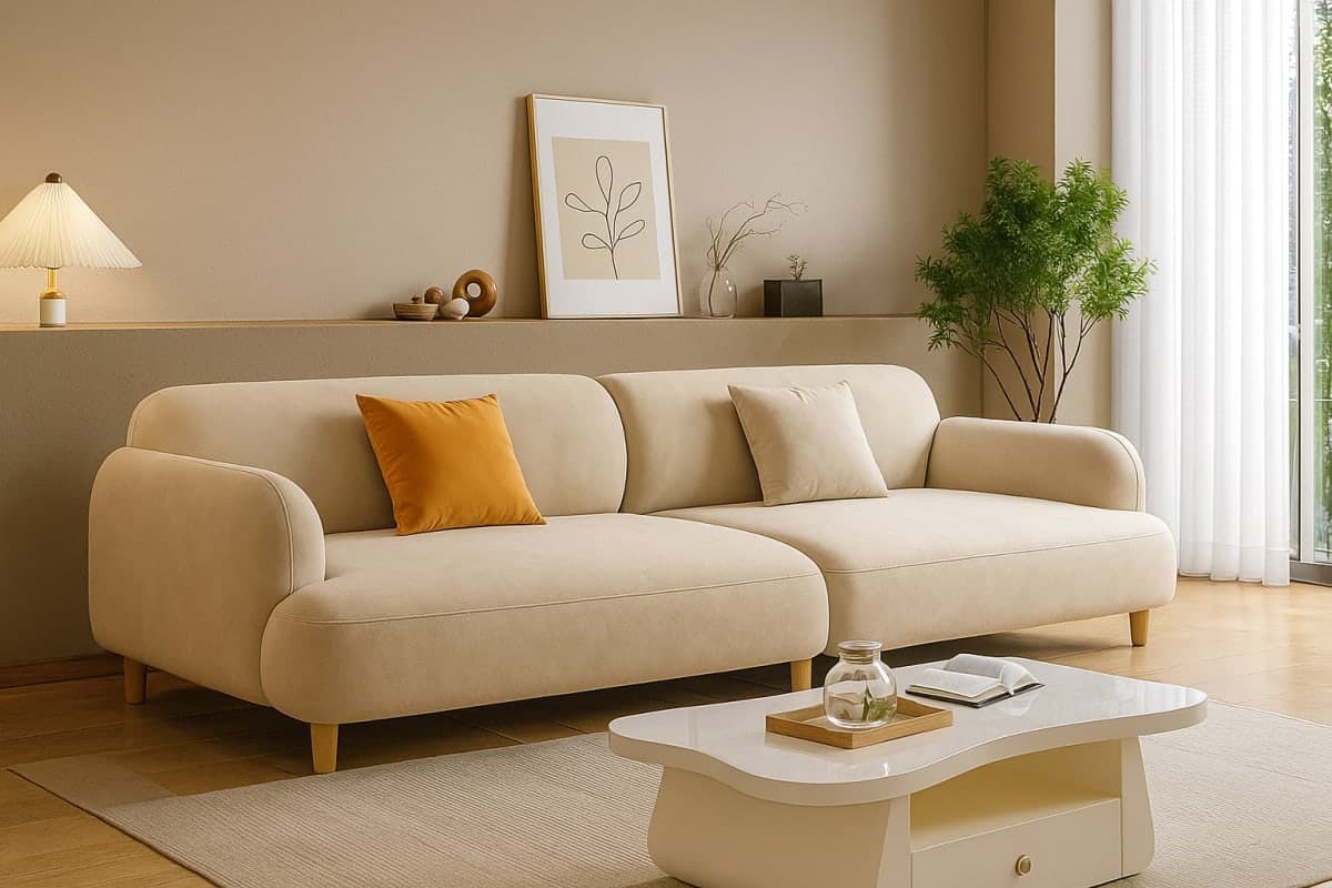 Canapé – Minimalisme & Confort - Mobilier artisanal Ebène Madagascar