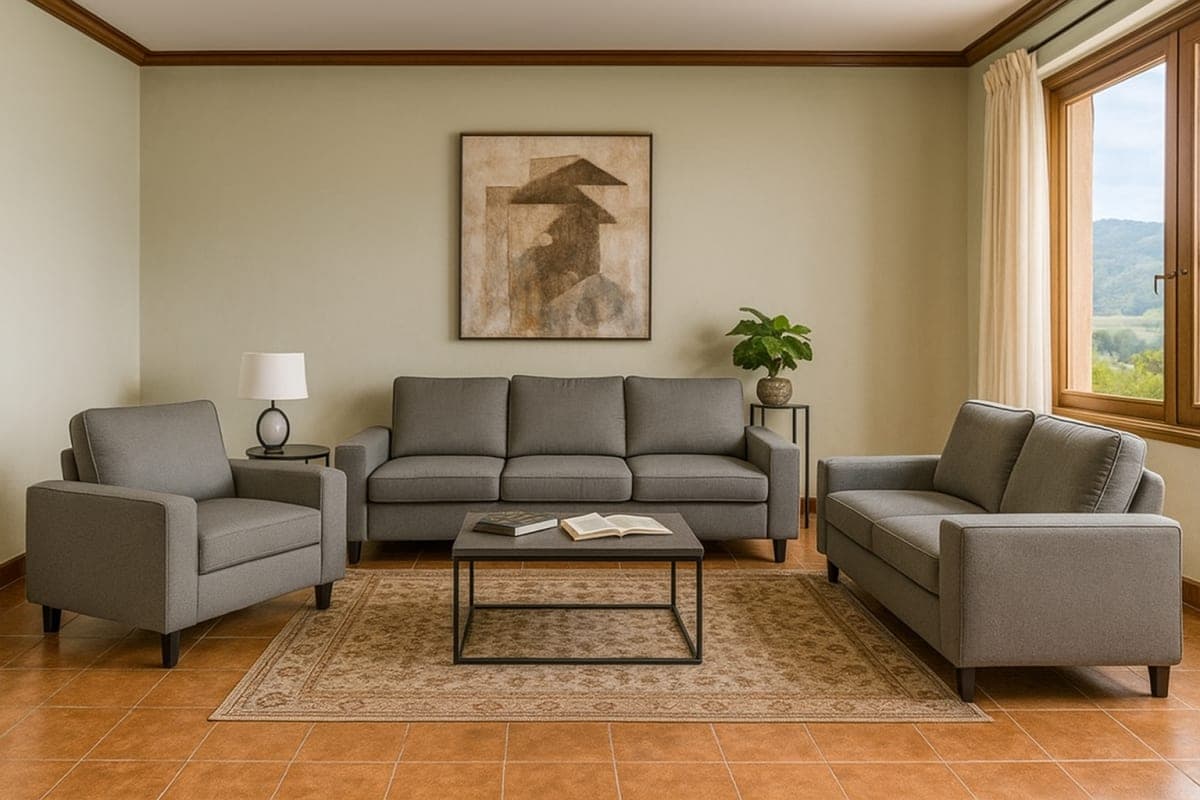 Ensemble Salon Contemporain - Mobilier artisanal Ebène Madagascar