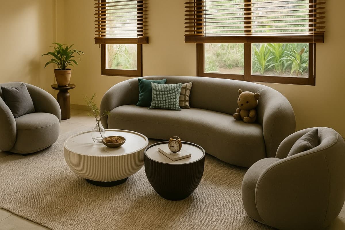 Ensemble Lounge - Mobilier artisanal Ebène Madagascar
