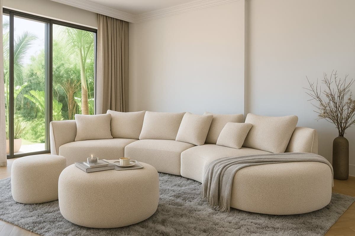 Canapé Modulaire - Mobilier artisanal Ebène Madagascar