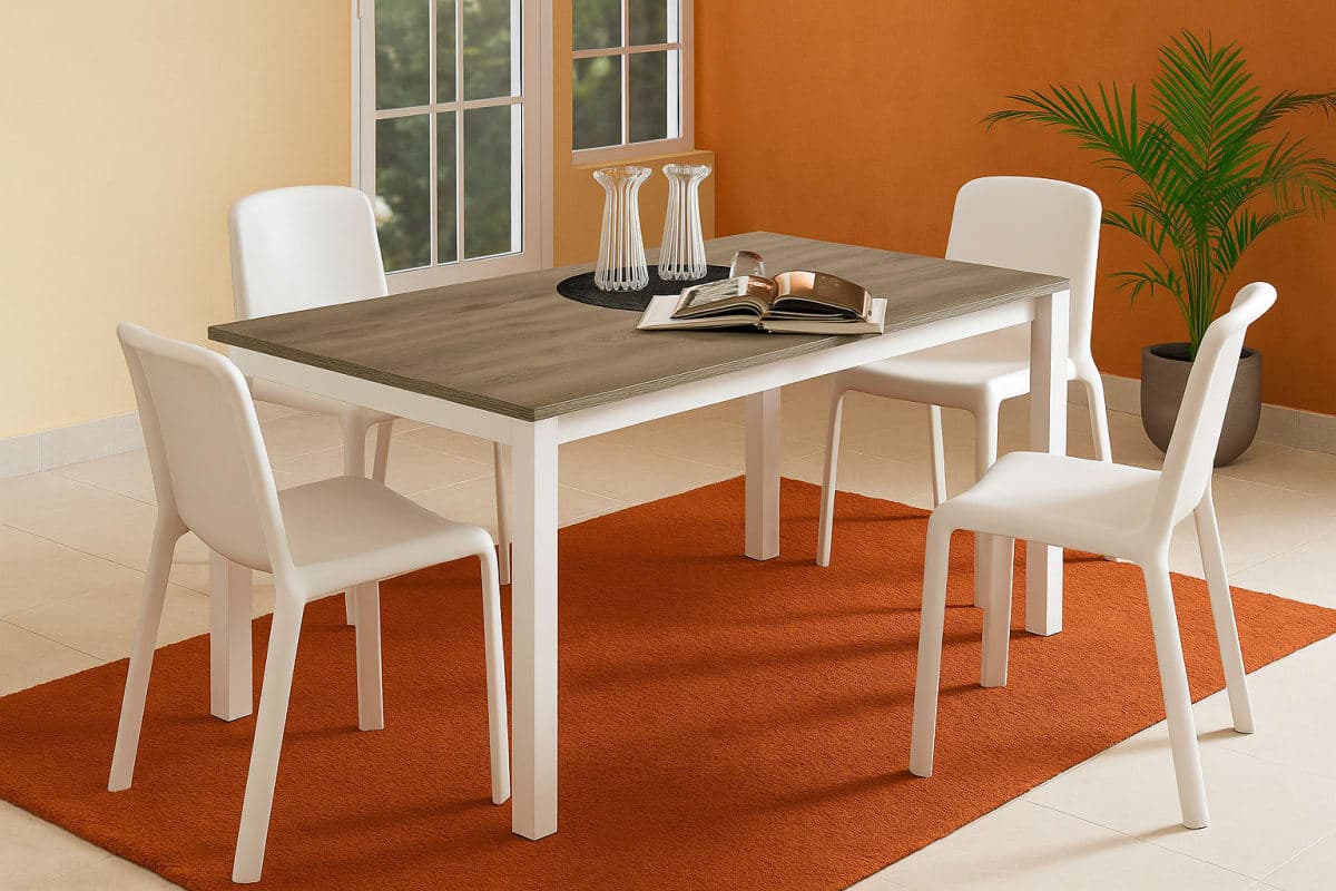 Table à Manger Contemporaine - Mobilier artisanal Ebène Madagascar