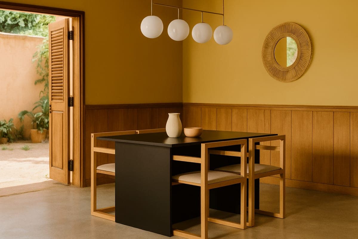Table Minimaliste - Mobilier artisanal Ebène Madagascar