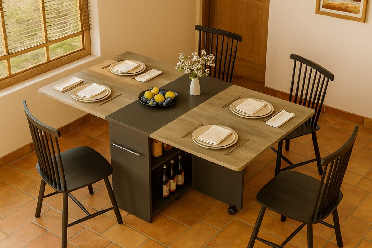 Table de Salle à Manger Modulable - Mobilier artisanal Ebène Madagascar