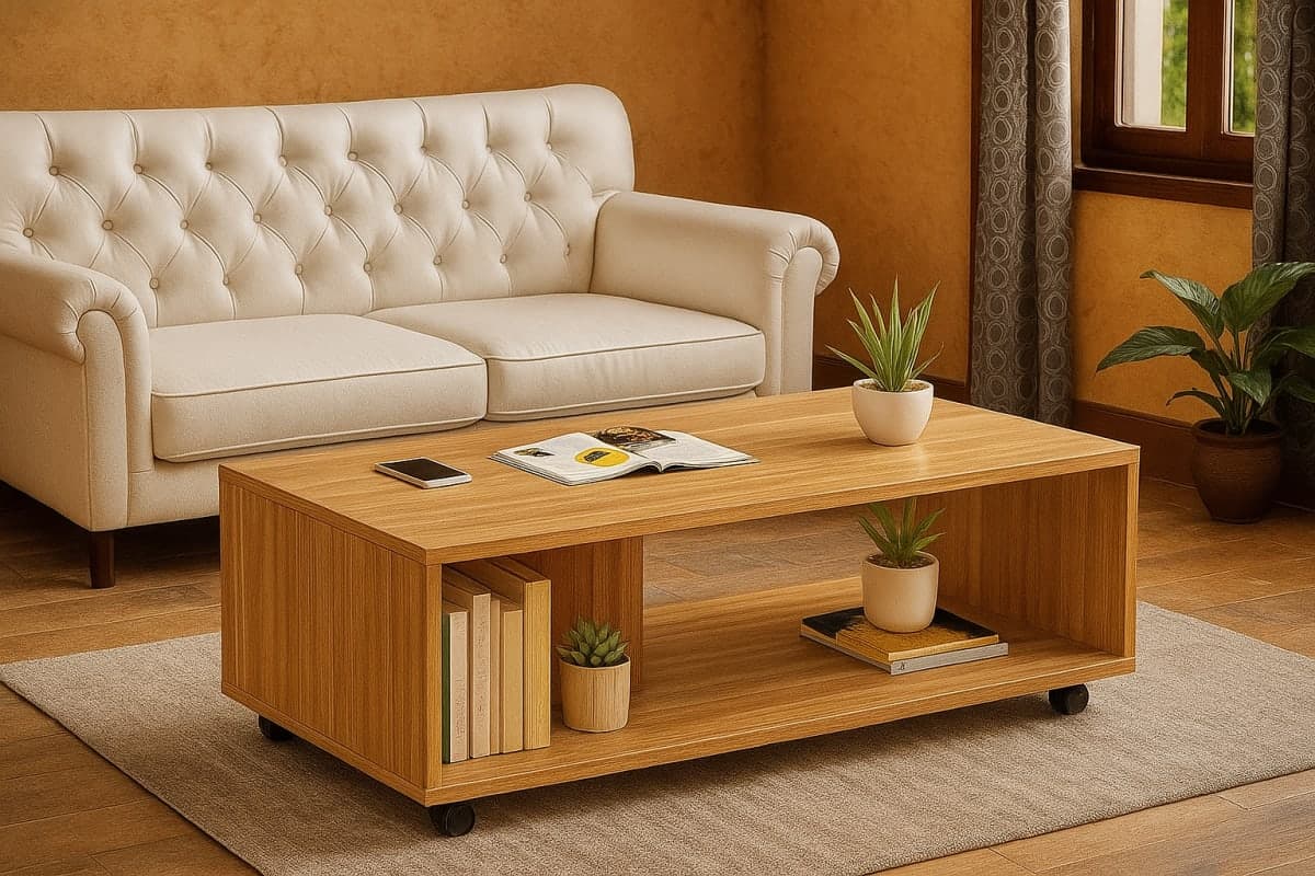 Table Basse Nomade - Mobilier artisanal Ebène Madagascar