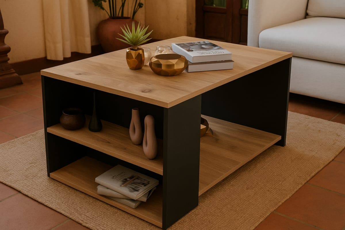 Table Basse – Design Contemporain - Mobilier artisanal Ebène Madagascar