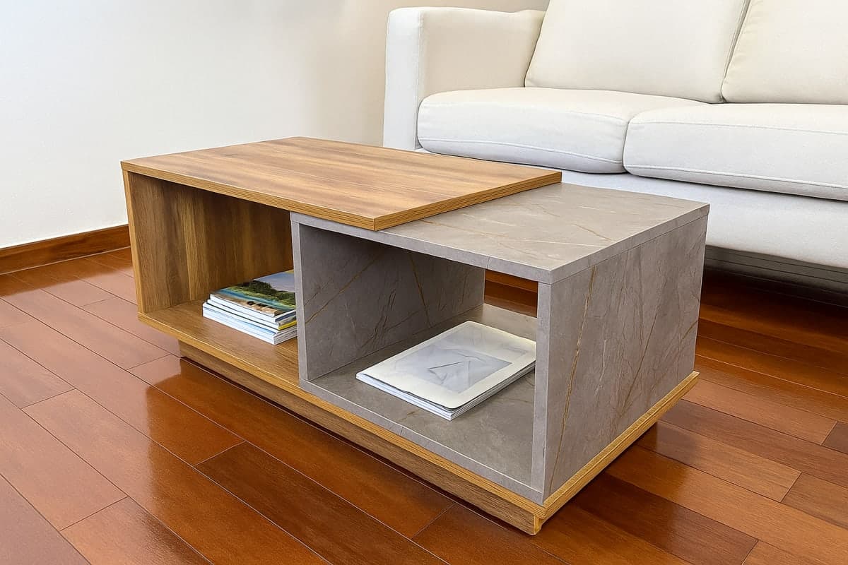 Table Basse Modulaire - Mobilier artisanal Ebène Madagascar
