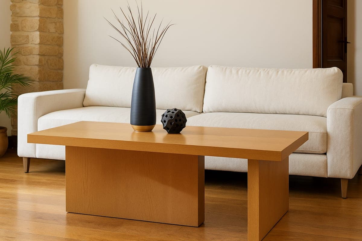 Table Basse – Design Minimaliste - Mobilier artisanal Ebène Madagascar