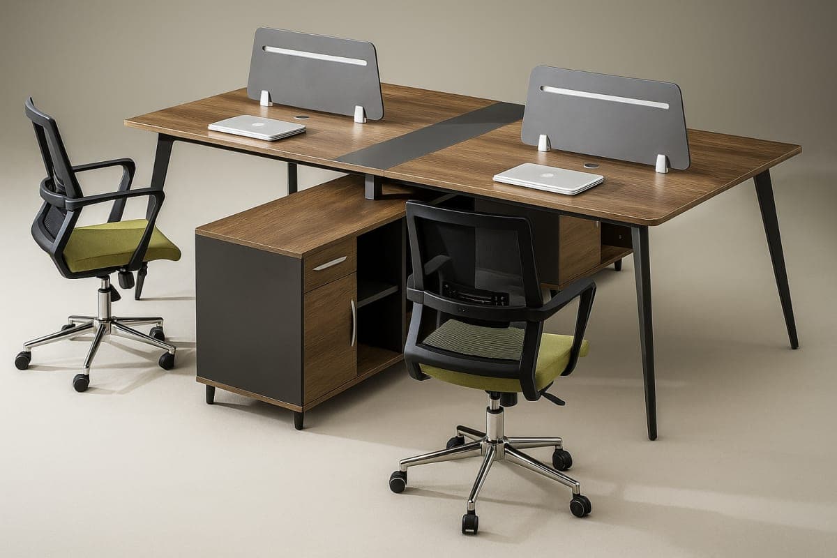 Station de Travail Modulaire - Mobilier artisanal Ebène Madagascar