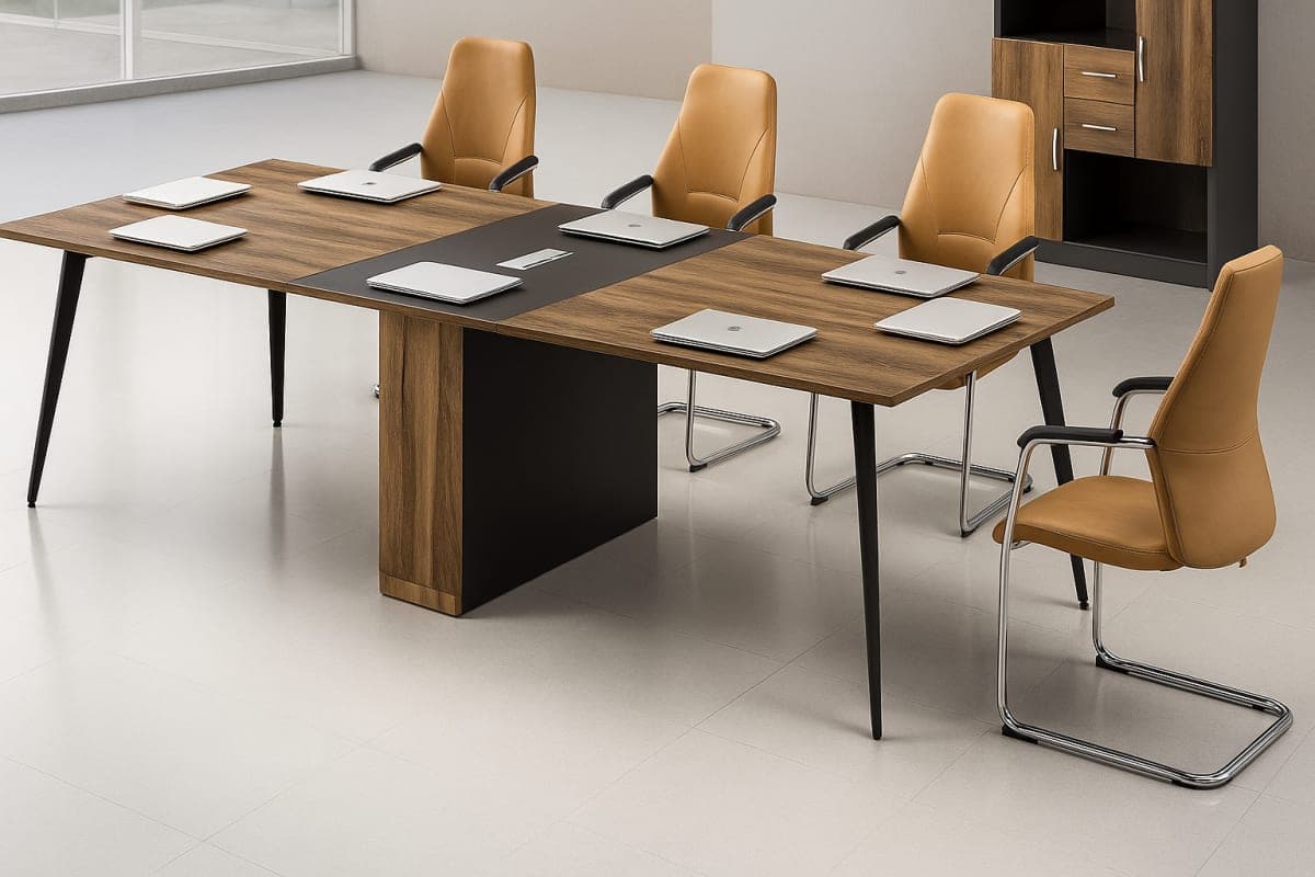 Table de Réunion Modulaire - Mobilier artisanal Ebène Madagascar