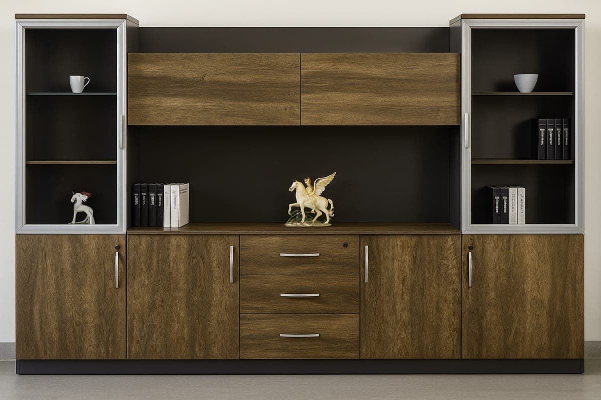 Armoire de Bureau Executive - Mobilier artisanal Ebène Madagascar