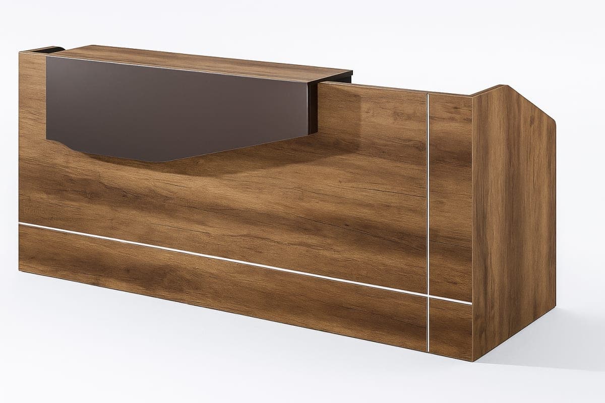 Comptoir de Réception Professionnel - Mobilier artisanal Ebène Madagascar