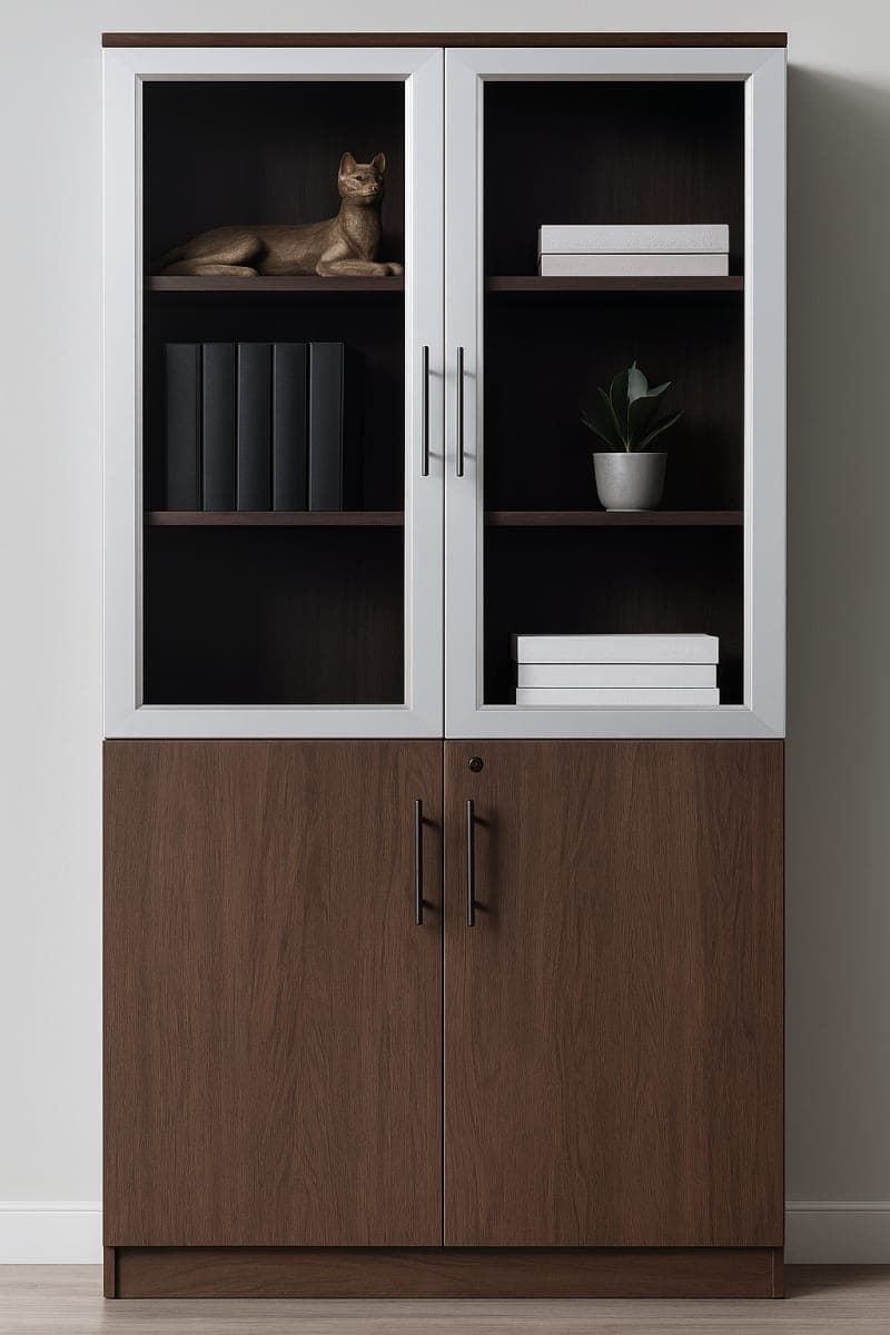 Armoire de Bureau Executive - Mobilier artisanal Ebène Madagascar