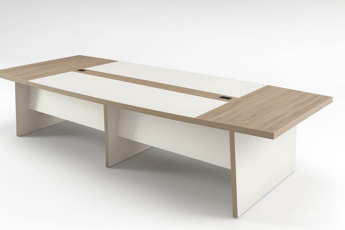 Table de réunion modulaire - Mobilier artisanal Ebène Madagascar