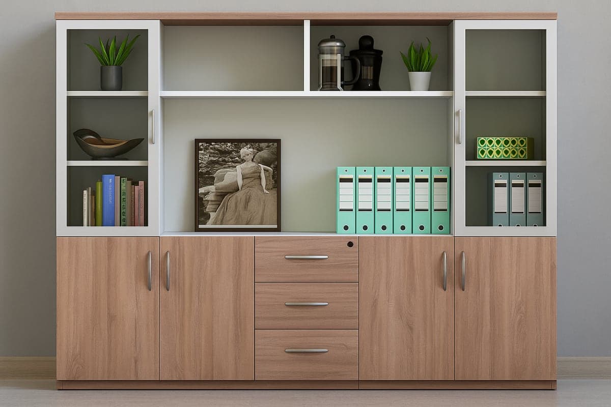 Bibliothèque de Bureau Modulaire - Mobilier artisanal Ebène Madagascar