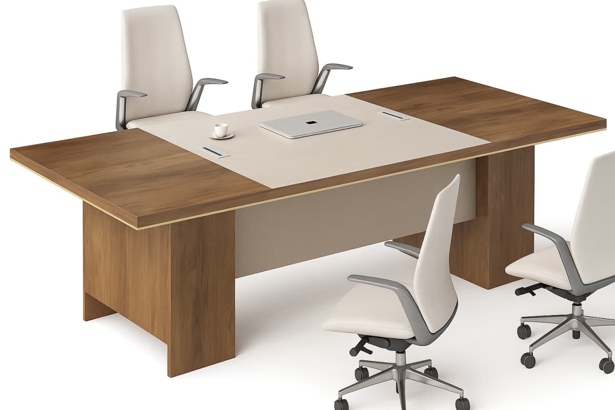 Table de Réunion Executive - Mobilier artisanal Ebène Madagascar